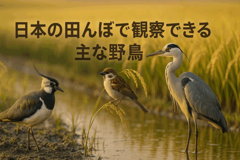 日本の田んぼで見られる主な野鳥