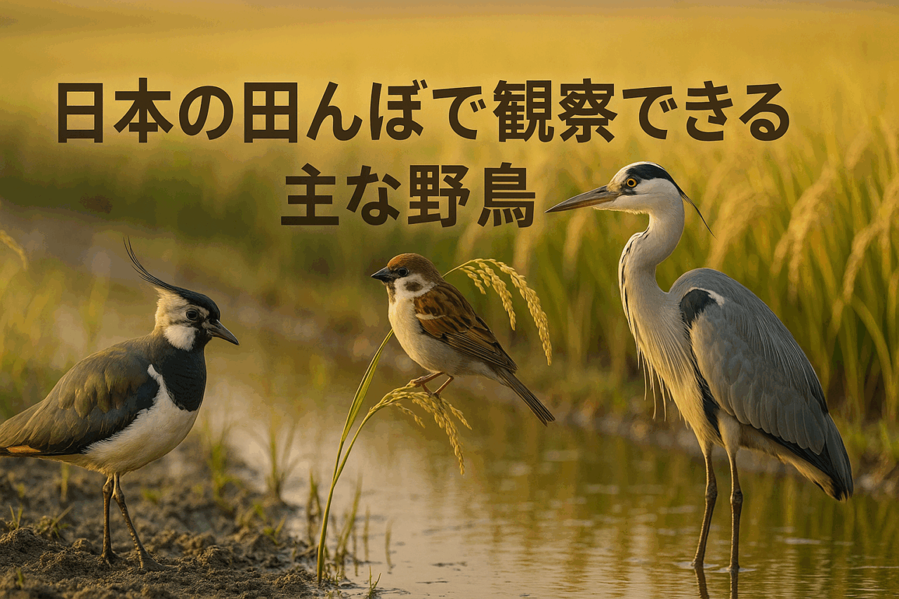 日本の田んぼで見られる主な野鳥