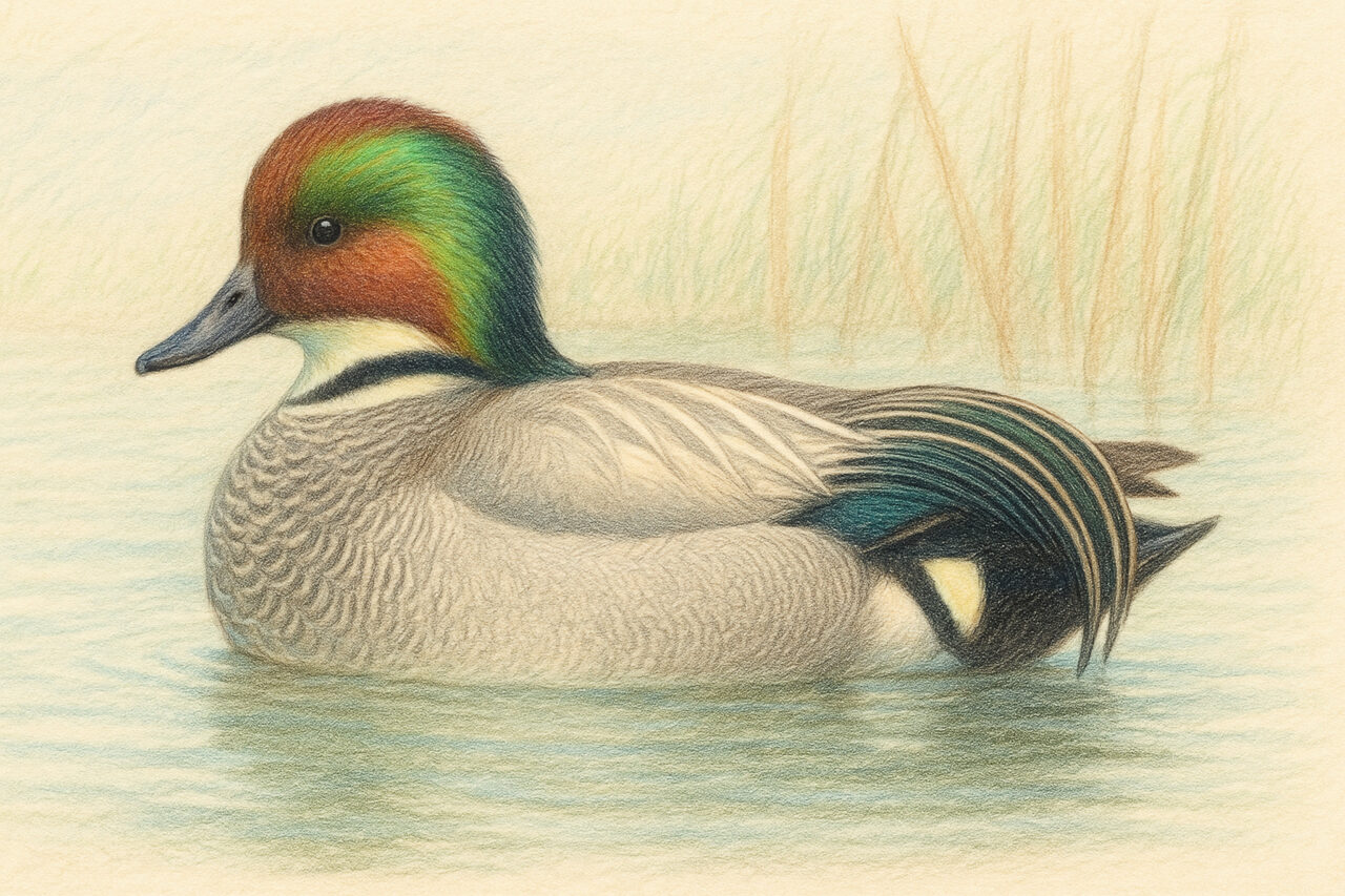 マガモとヨシガモの違いと識別ポイントヨシガモ