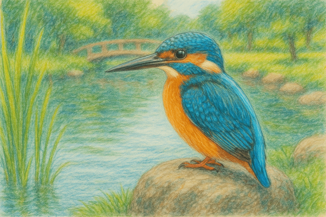 カワセミとヤマセミの違い (2)カワセミの観察ポイント