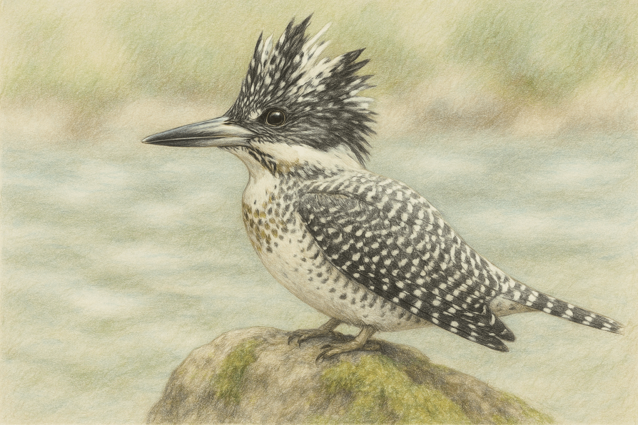 カワセミとヤマセミの違い (2) ヤマセミ