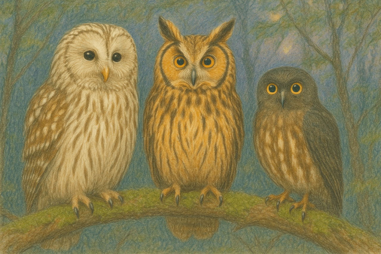 日本で見られるフクロウ