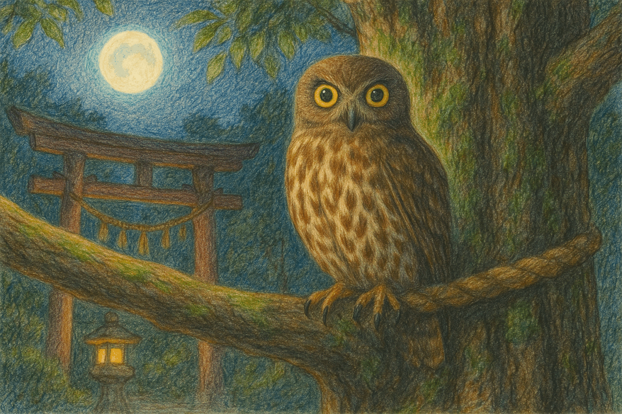 日本で見られるフクロウ アオバズク