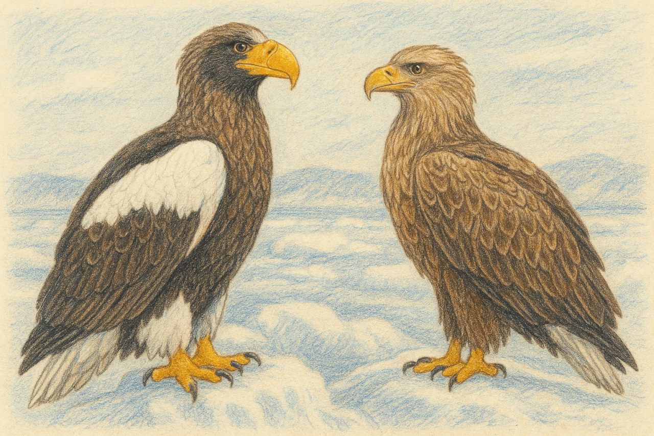 日本で見られるワシ