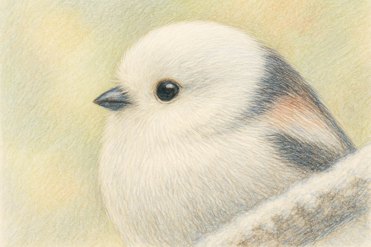 シマエナガの横顔