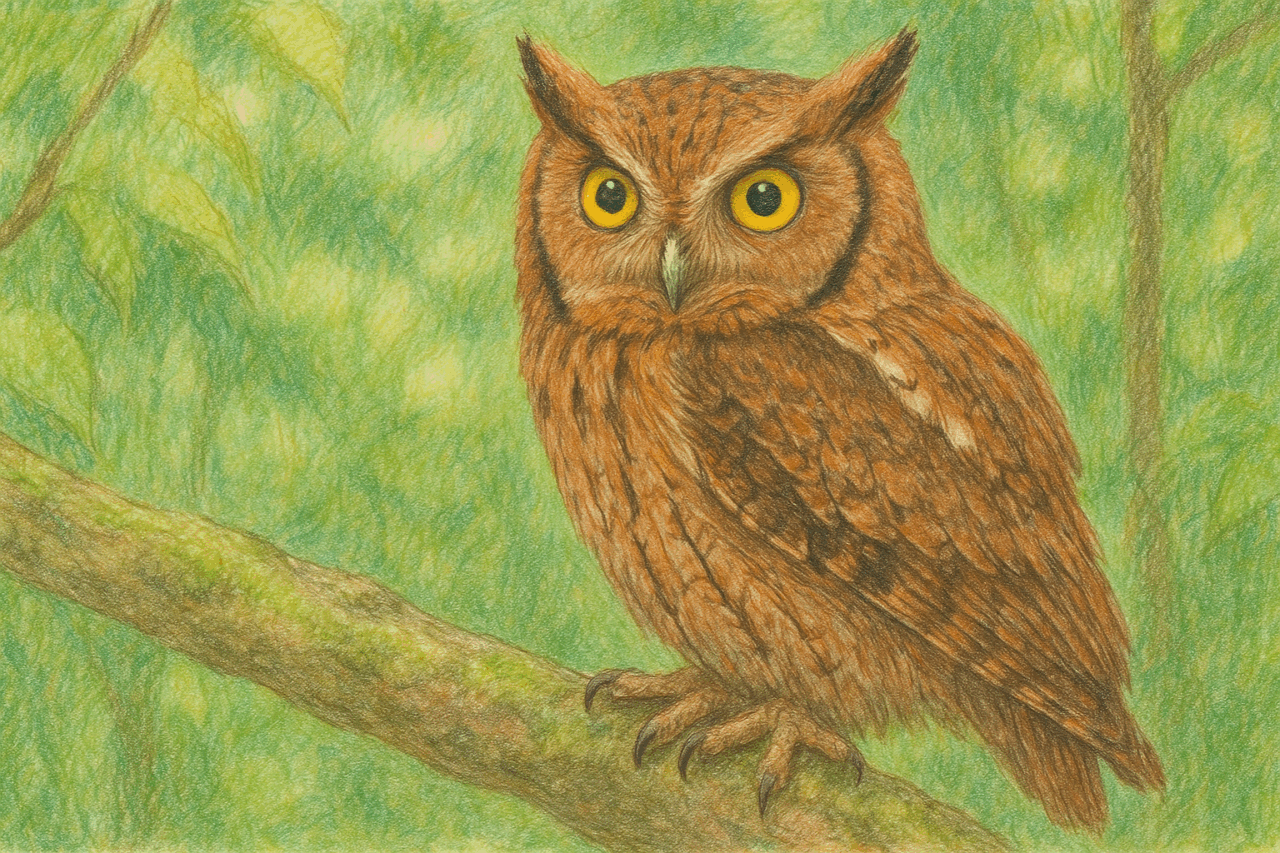 日本で見られるフクロウ コノハズク