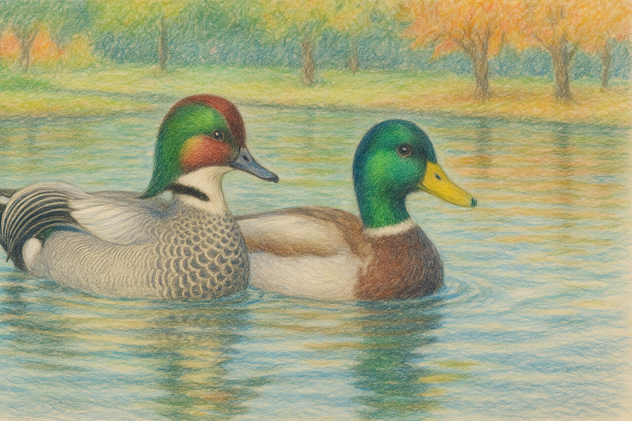 マガモとヨシガモの違いと識別のコツ