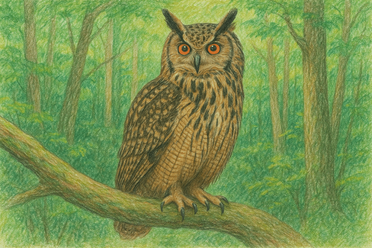 日本で見られるフクロウ ワシミミズク