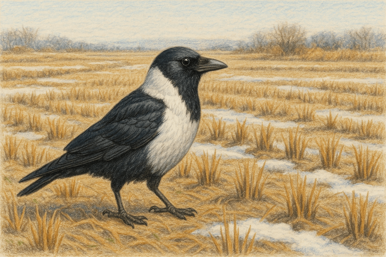 コクマルガラス　日本で見られるカラス科の野鳥