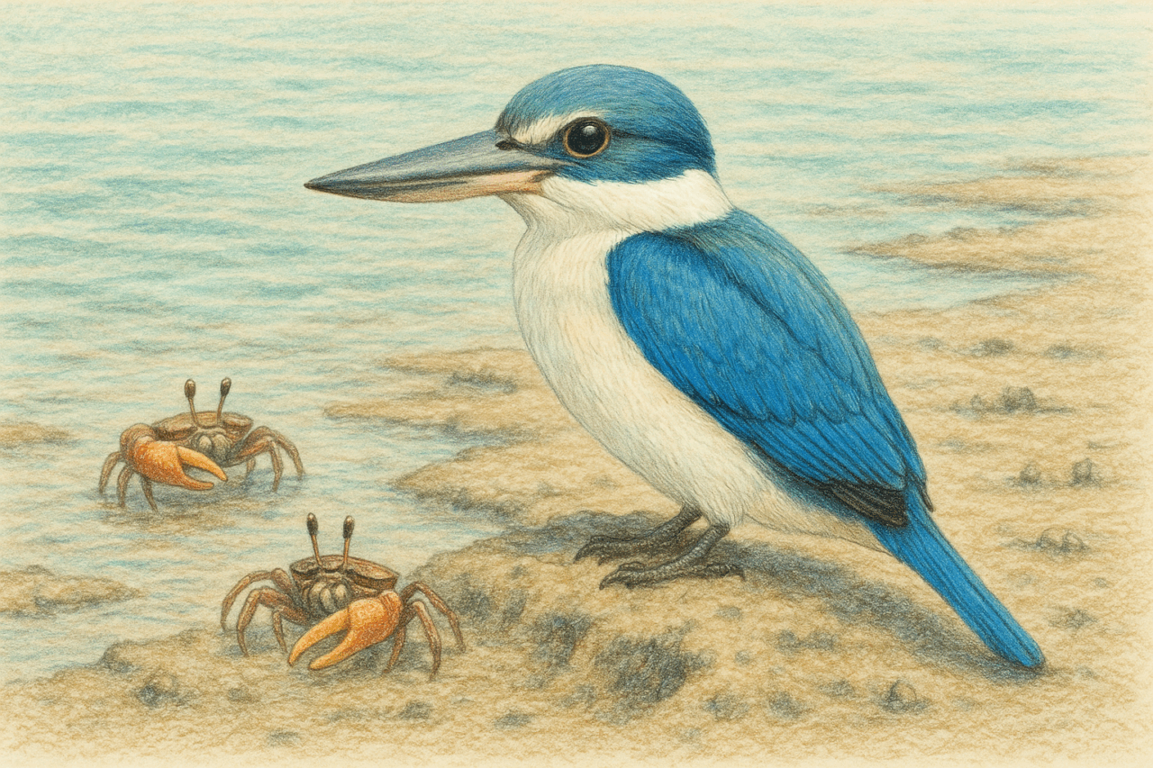 ナンヨウショウビン　カニ