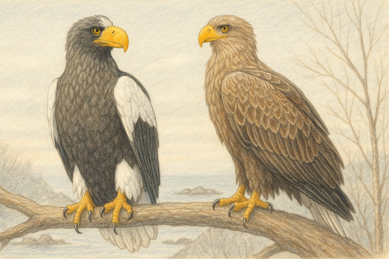 オオワシとオジロワシの違い