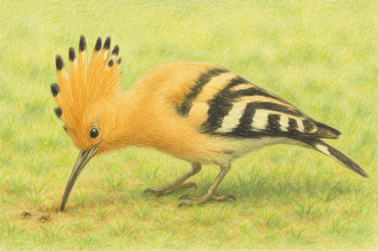 ヤツガシラ 採食