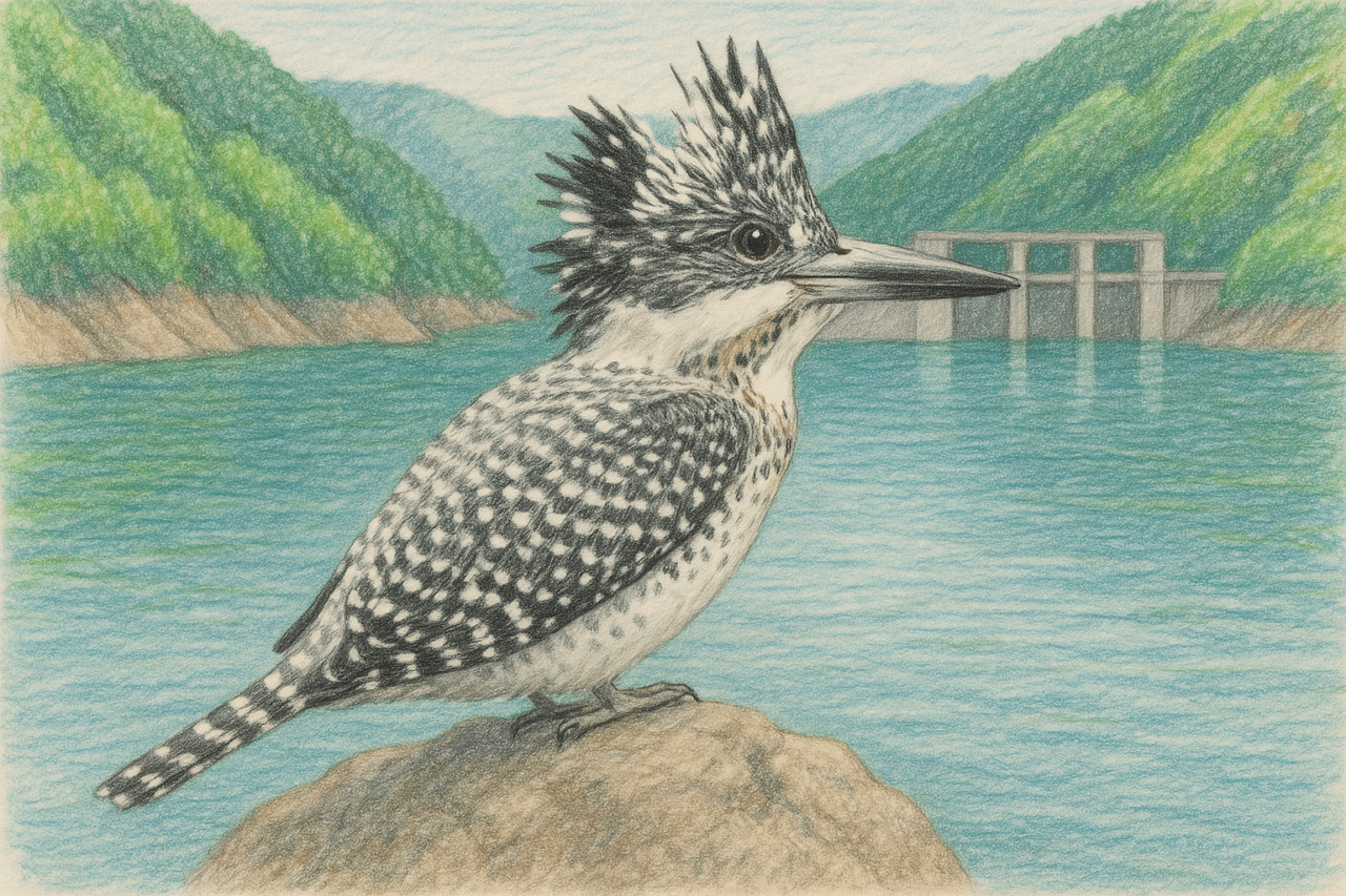 ヤマセミ 日本で見られるカワセミ科の野鳥