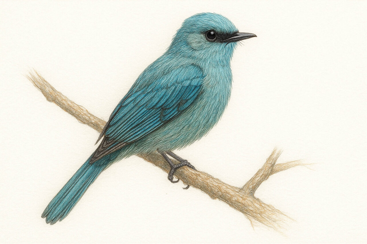 ロクショウヒタキ　姿