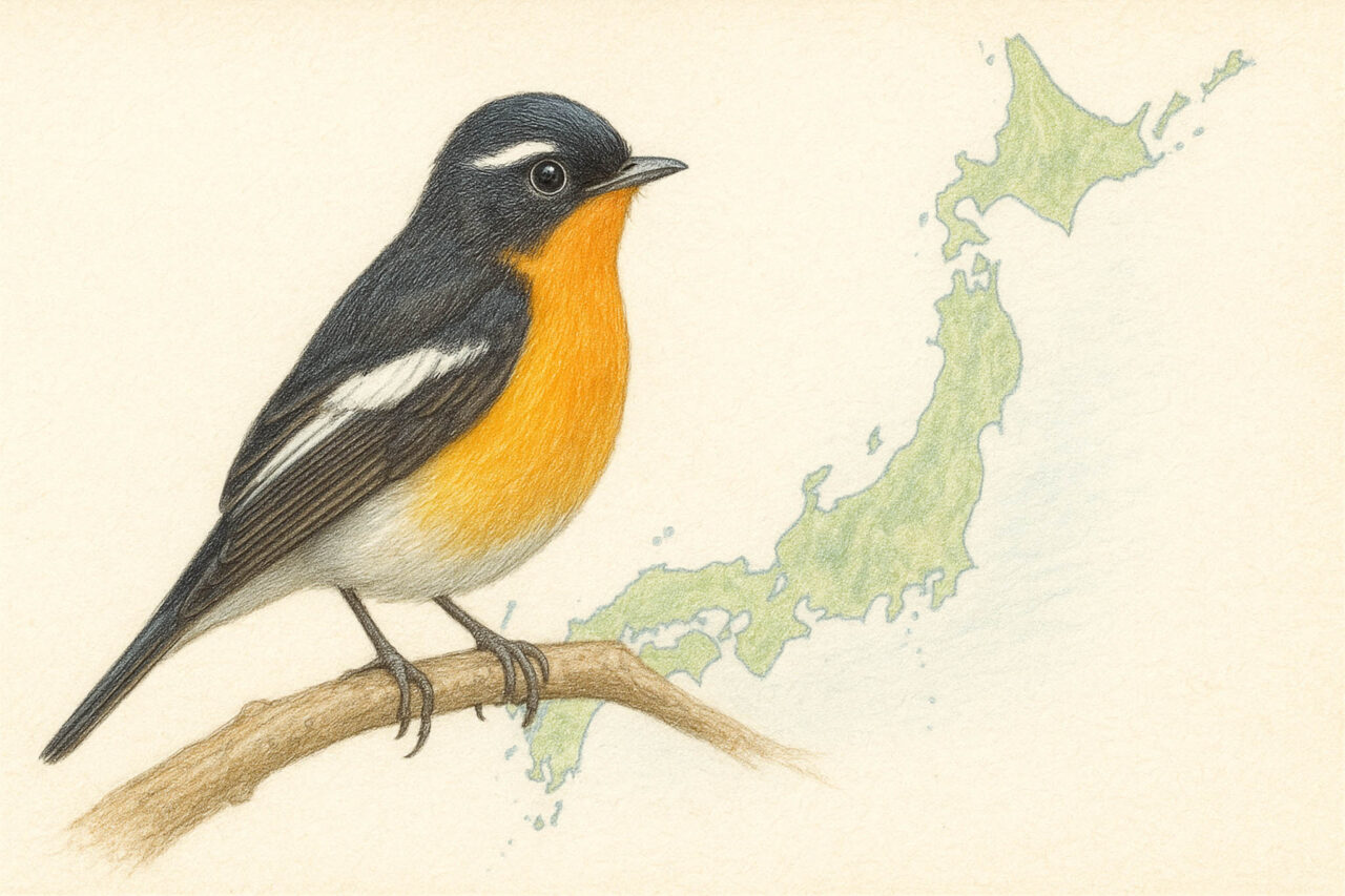 ムギマキ 見られる場所