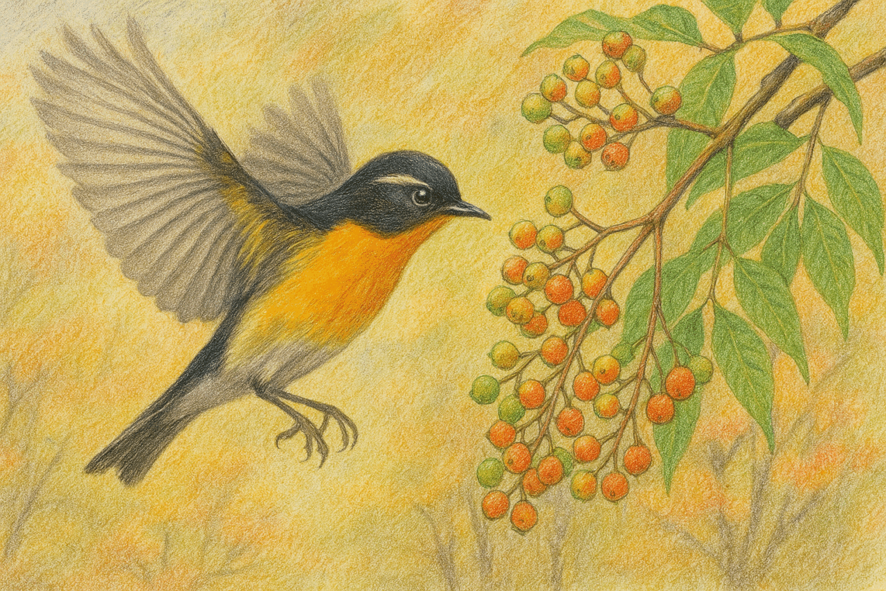 ムギマキ ホバリング