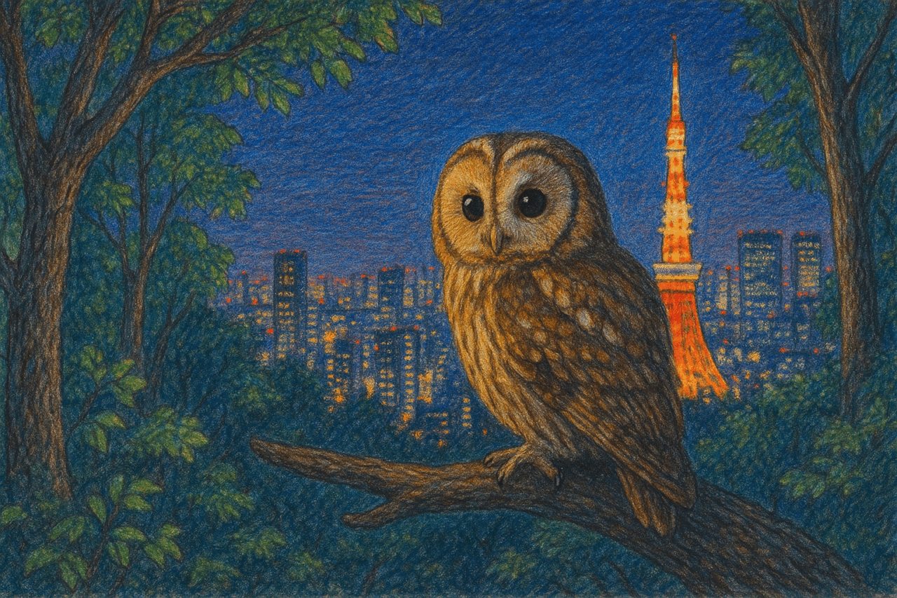 東京　野生のフクロウ