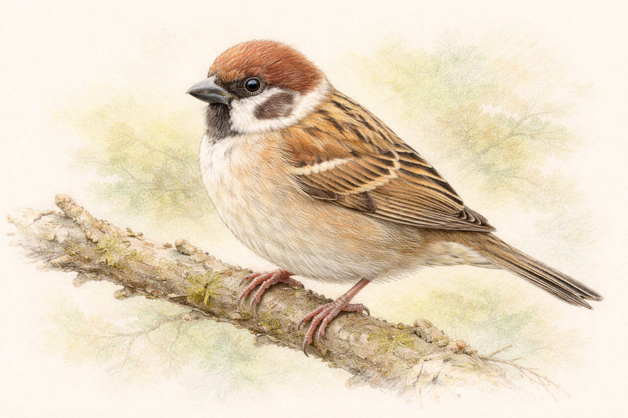 スズメよりも小さい野鳥　スズメ