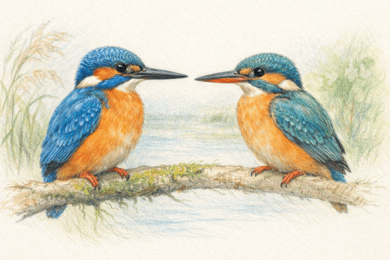 ルリビタキとカワセミの違いと見分け方 カワセミの特徴