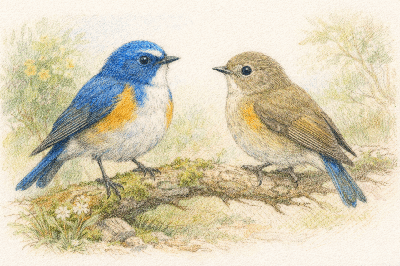 ルリビタキとカワセミの違いと見分け方 ルリビタキの特徴