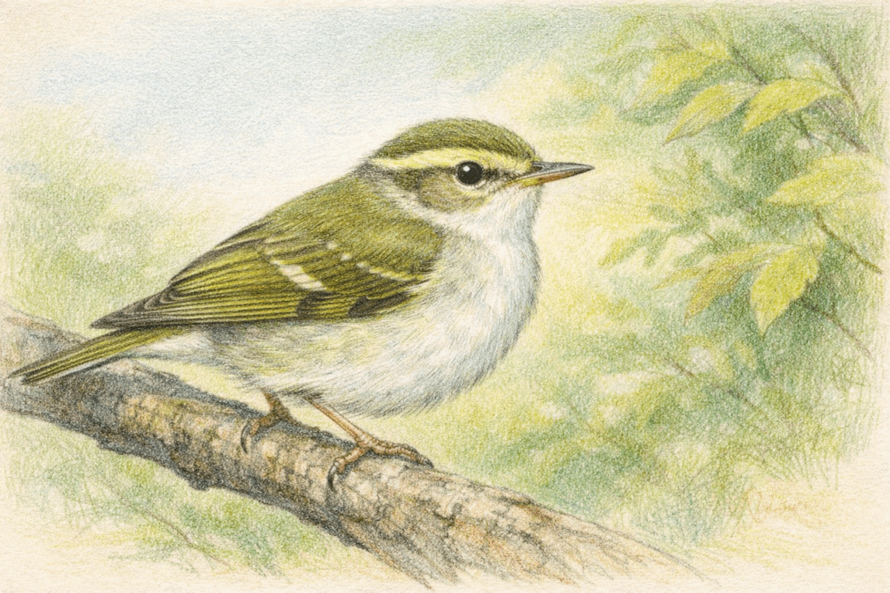 スズメよりも小さい野鳥　センダイムシクイ