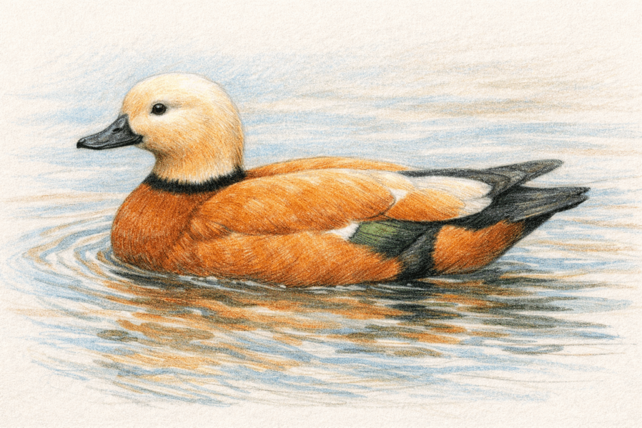 アカツクシガモとは