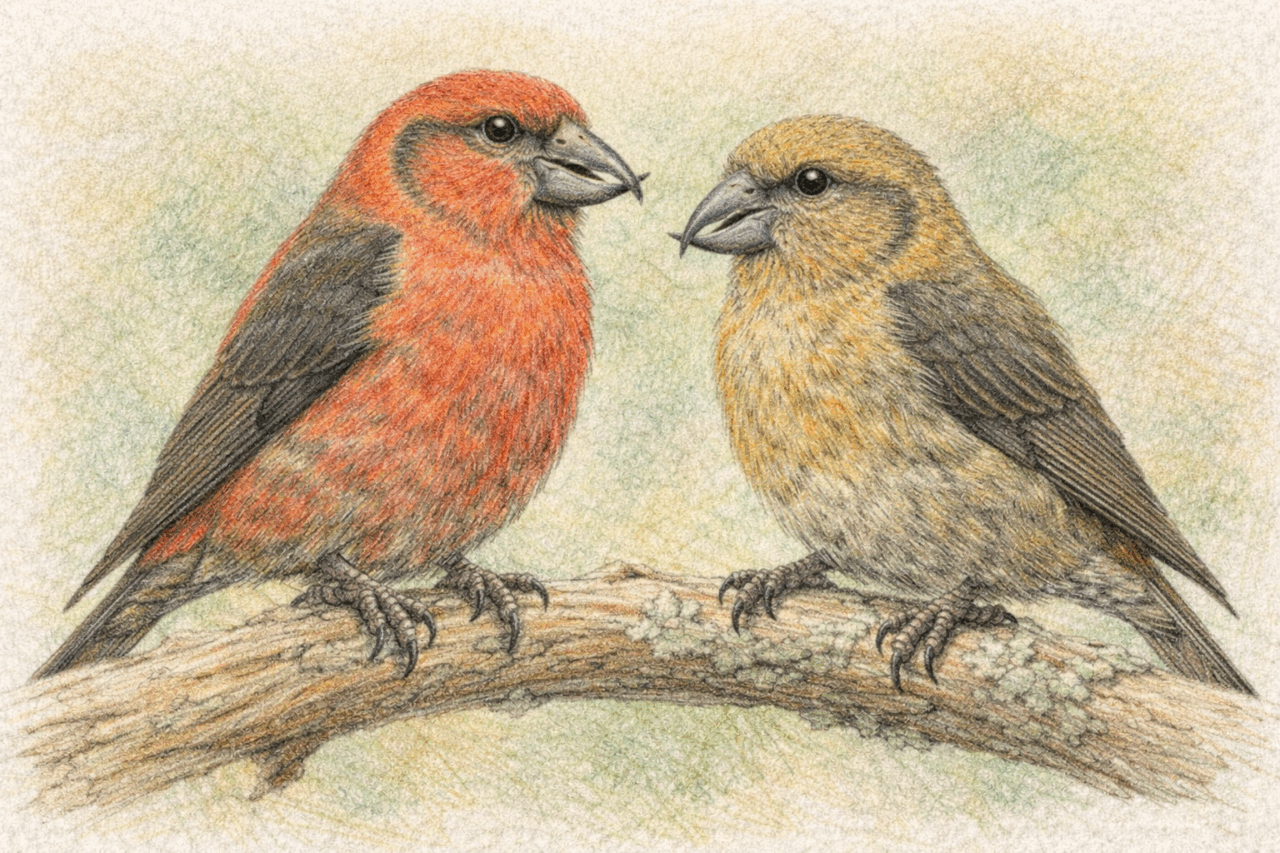 イスカ オスとメス