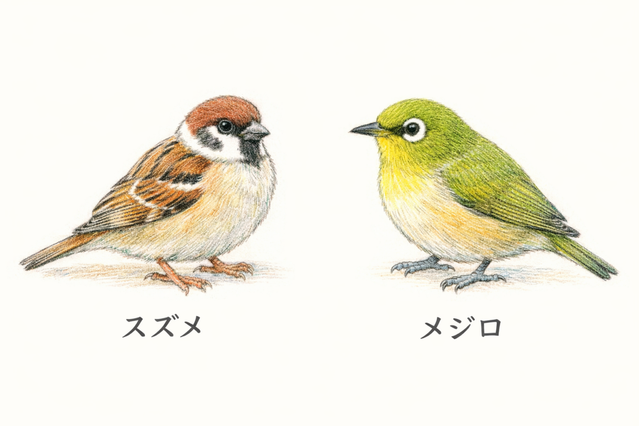 スズメとツバメの違いと見分け方　似ている