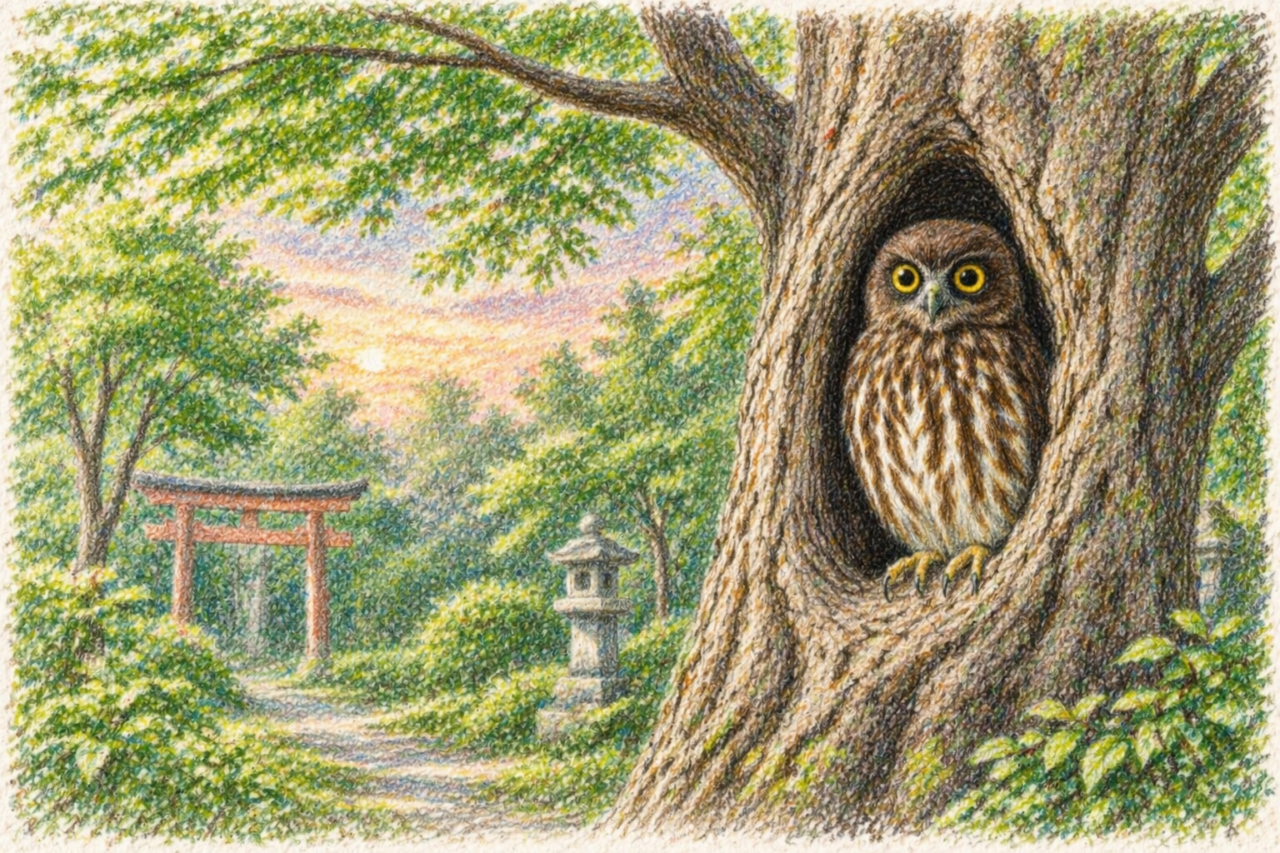 アオバズクの生息地