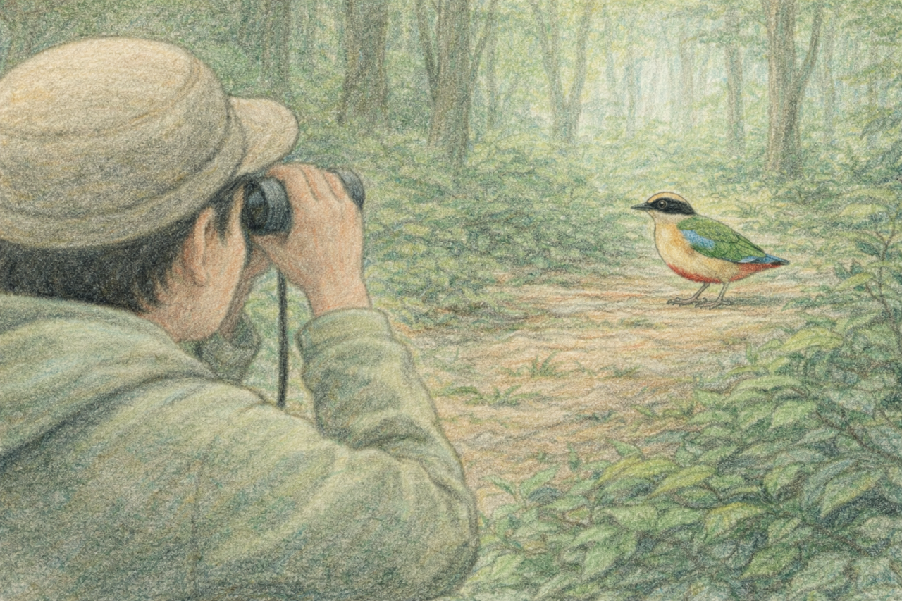 ヤイロチョウ　マナー