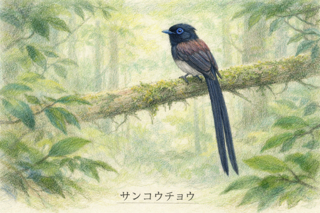 サンコウチョウが見られる季節