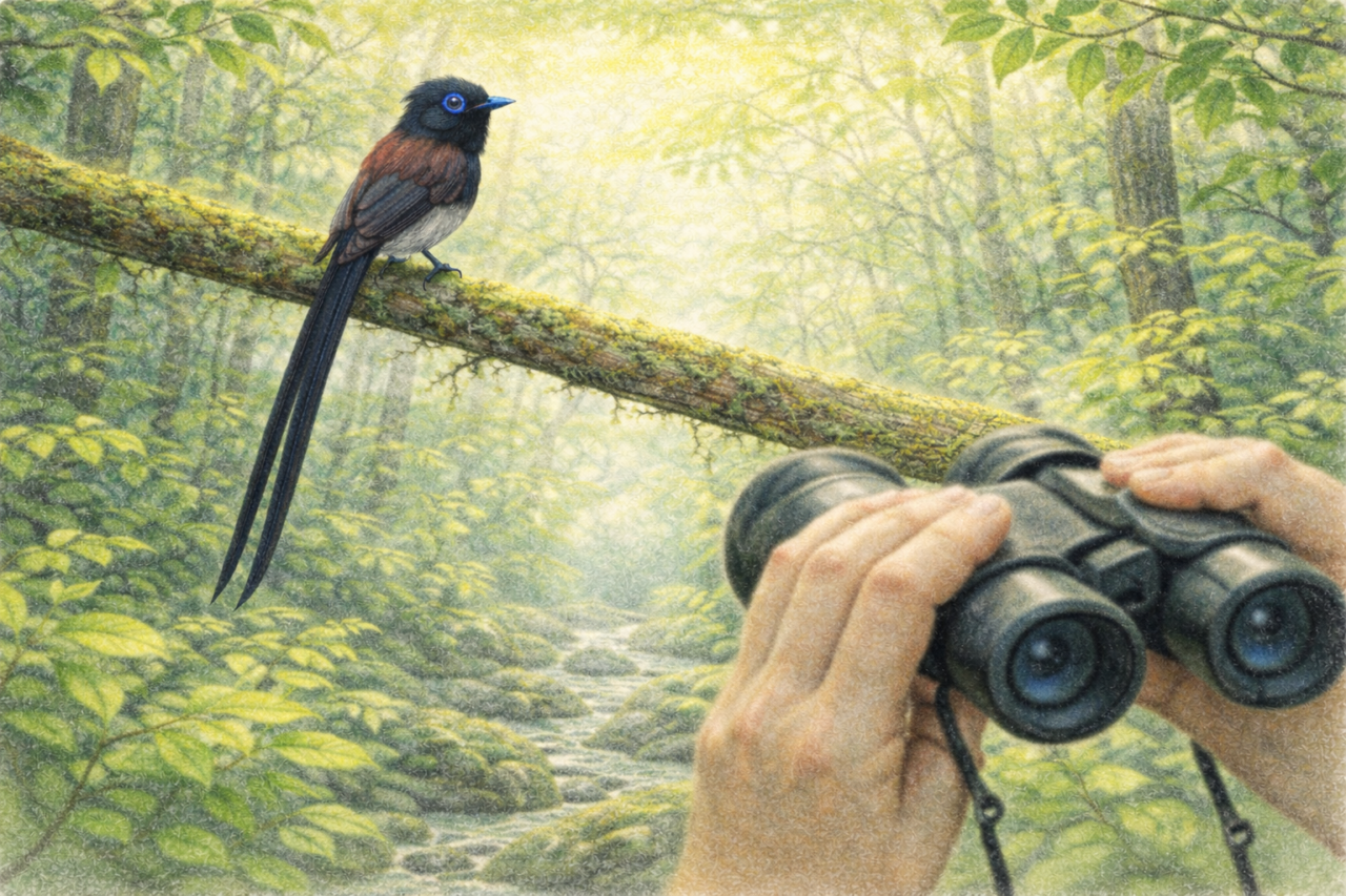 サンコウチョウ観察の楽しさ