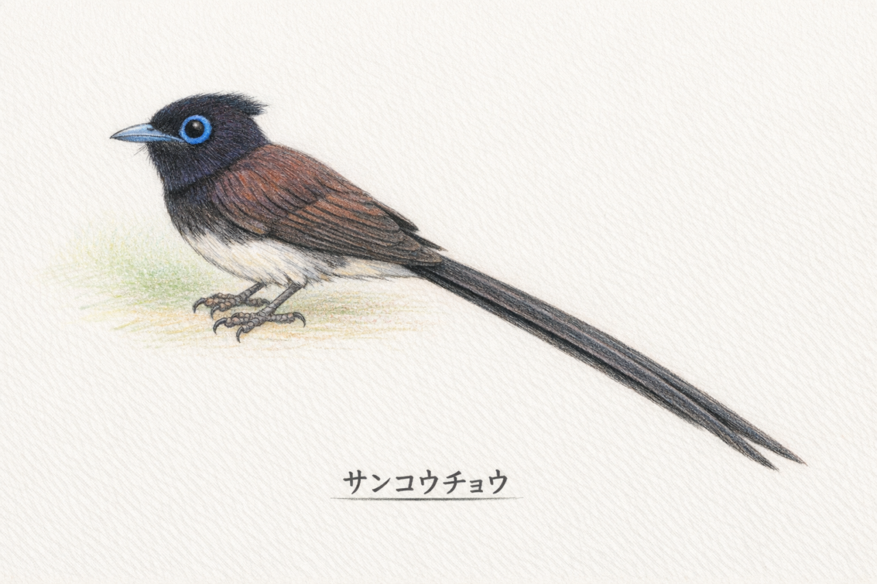 サンコウチョウの特徴