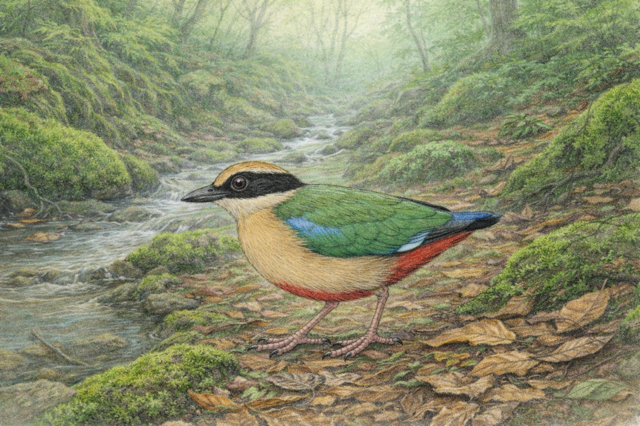 ヤイロチョウ　生息地