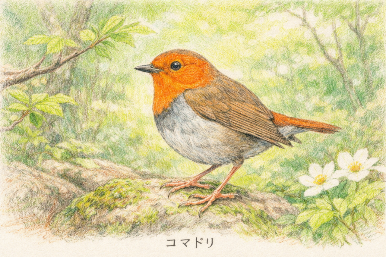 コマドリが見られる季節