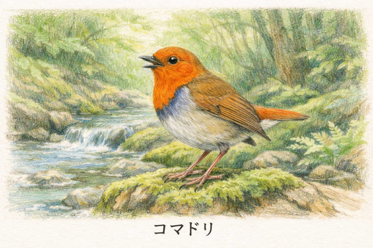 コマドリとは？日本で見られる美しい森の歌い手
