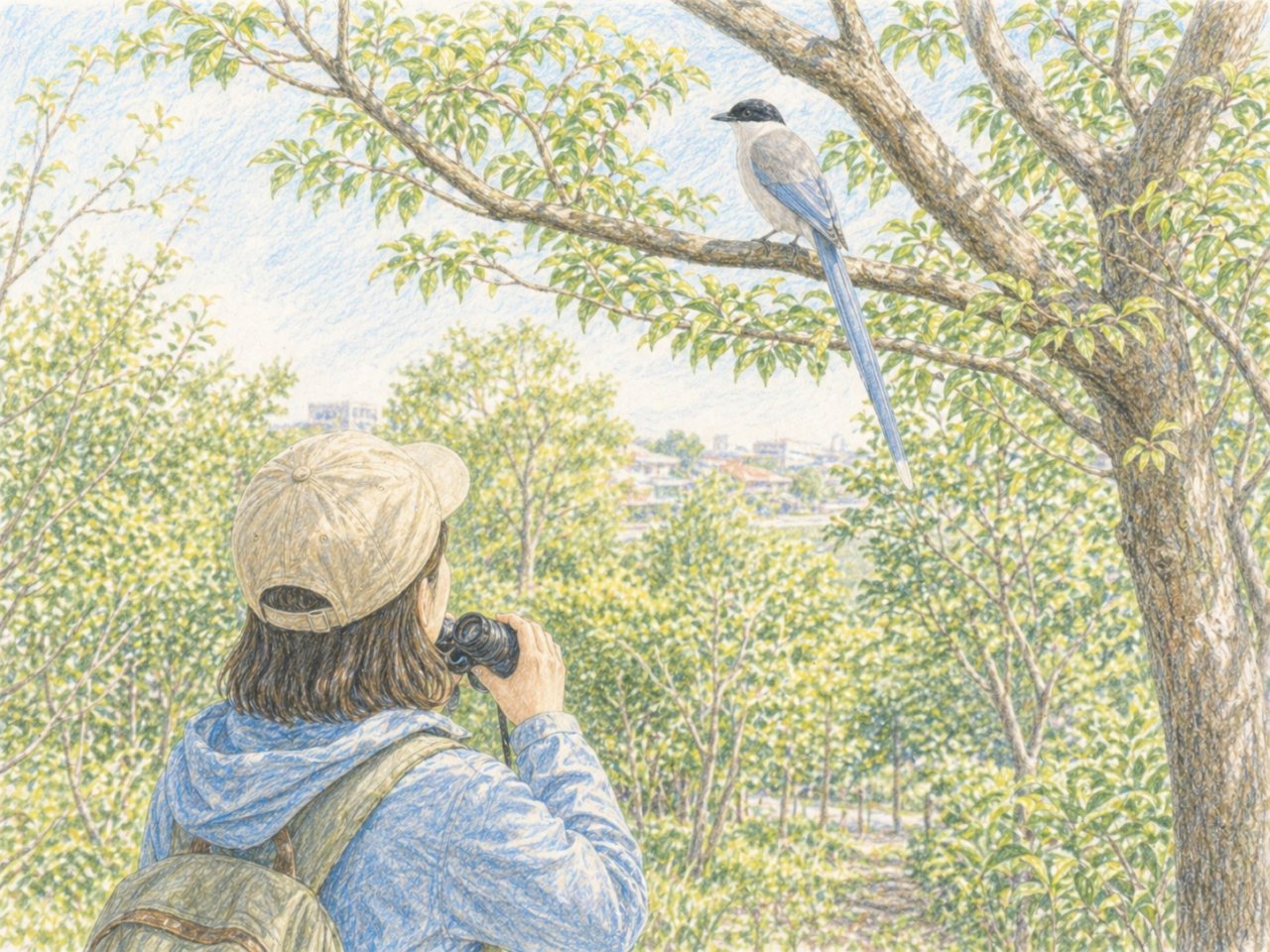 オナガは珍しい鳥？地域によって印象が変わる