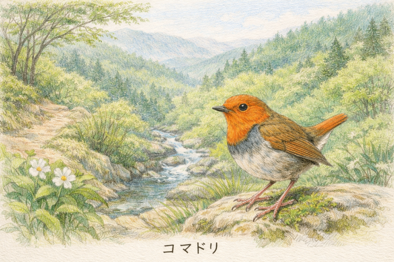 コマドリ観察のおすすめイメージ