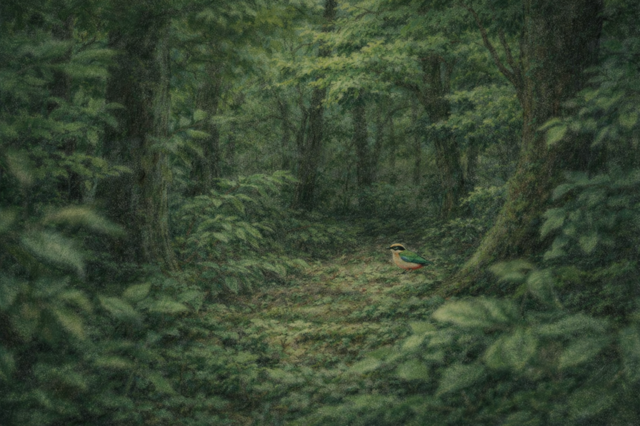 ヤイロチョウはなぜ珍しいのか