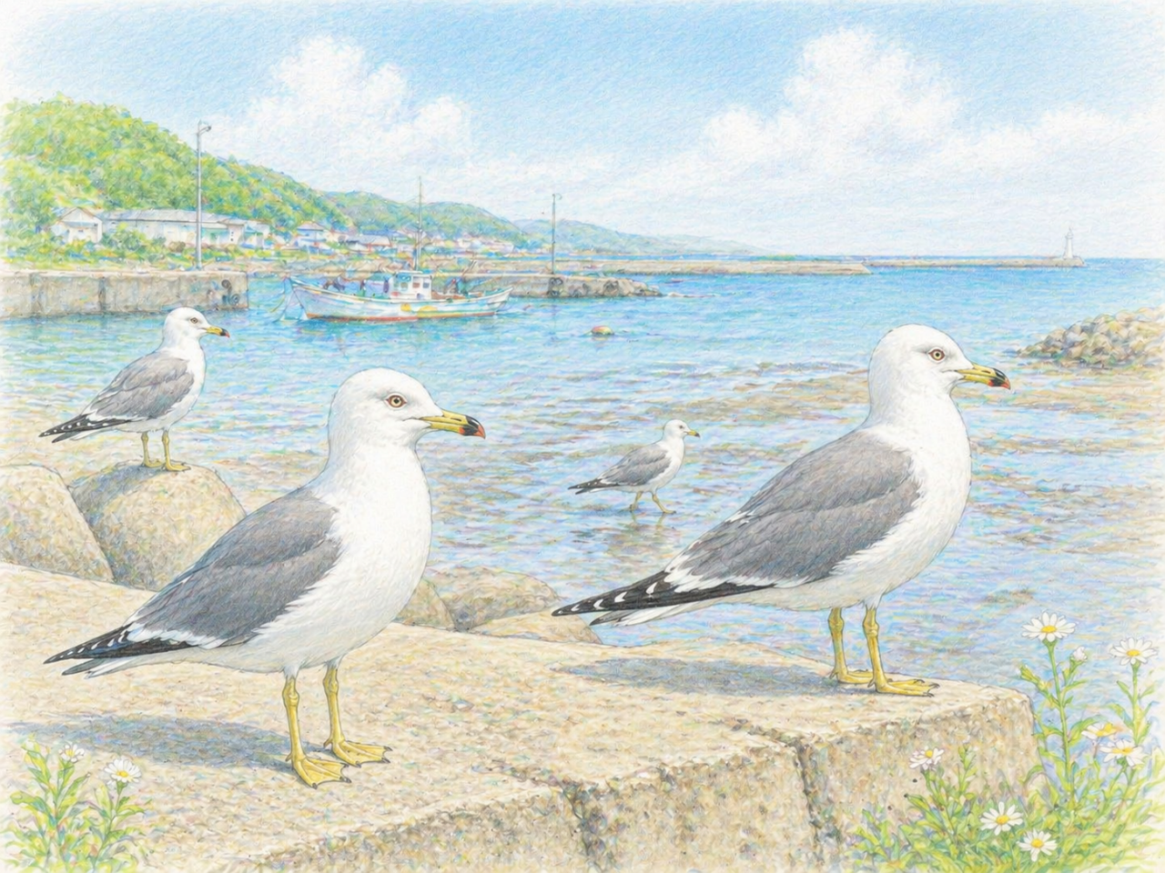 ウミネコの生息地