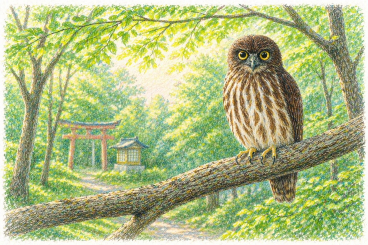 アオバズクとは？日本で見られる生息地・特徴・季節・鳴き声を初心者向けにわかりやすく解説