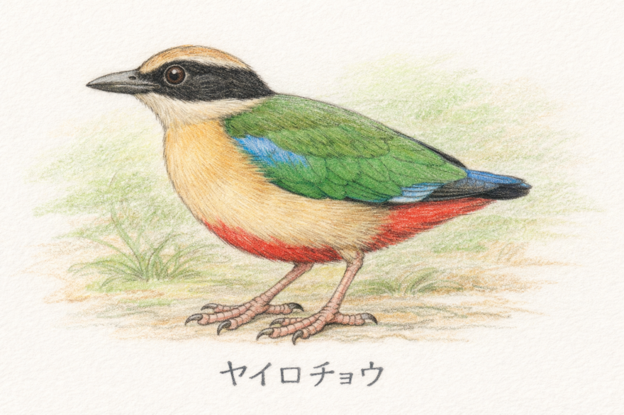 ヤイロチョウとは？日本で見られる珍しい森の宝石を初心者向けに徹底解説