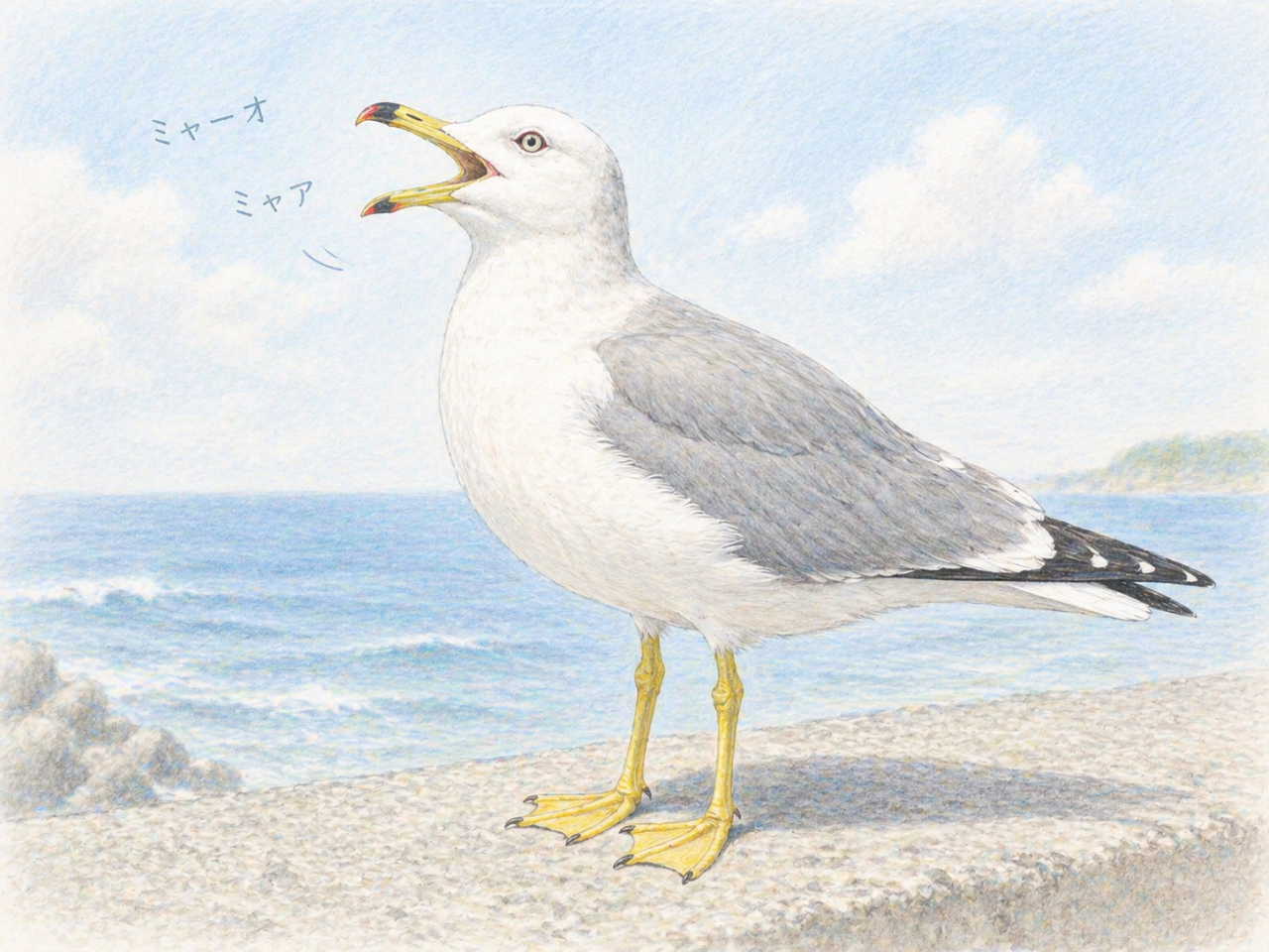 ウミネコの鳴き声