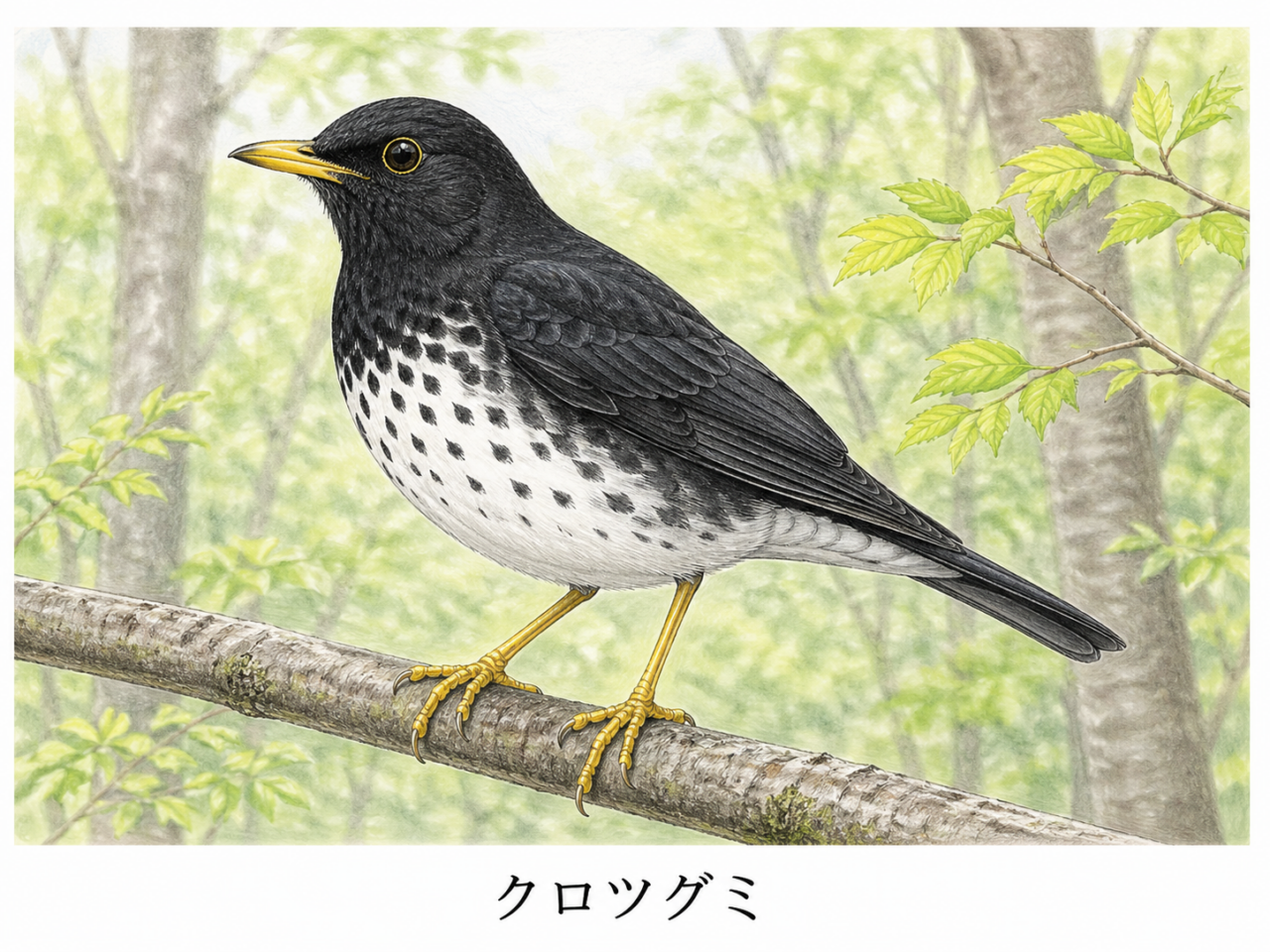 クロツグミの特徴