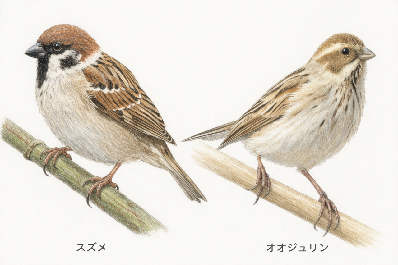 スズメに似た鳥10選　オオジュリン