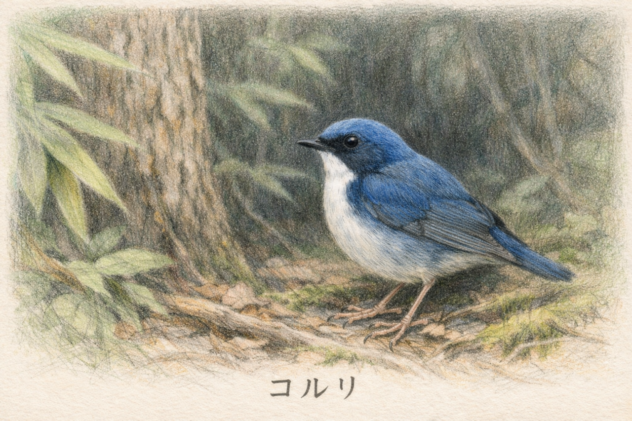 コルリは珍しい鳥？