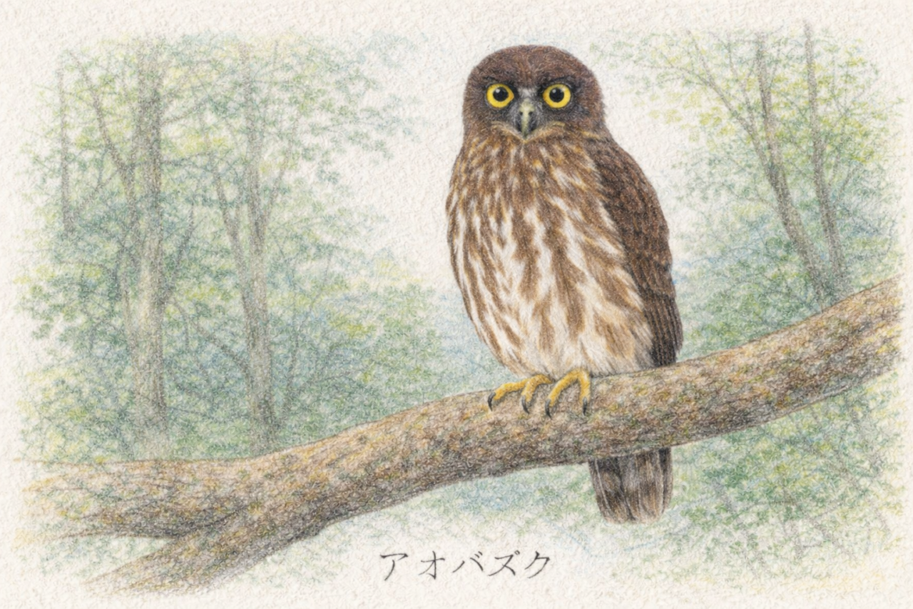 アオバズクの特徴