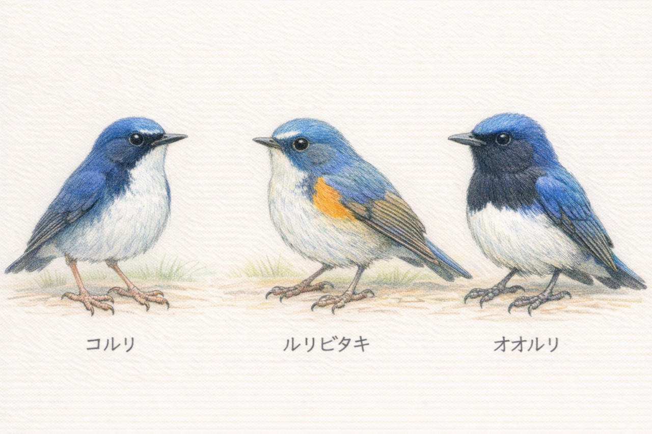 コルリと似た鳥との違い