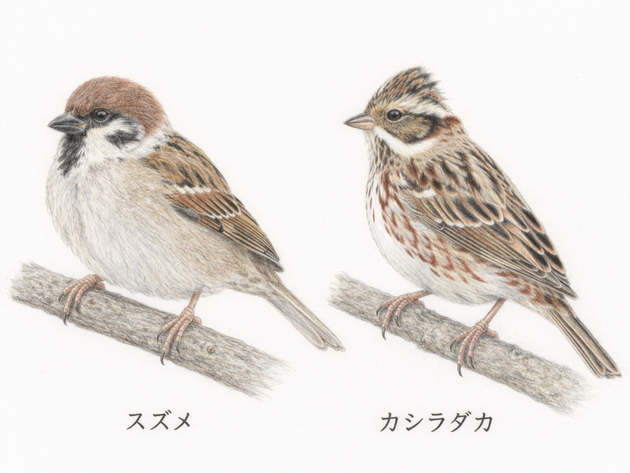 スズメに似た鳥10選　カシラダカ