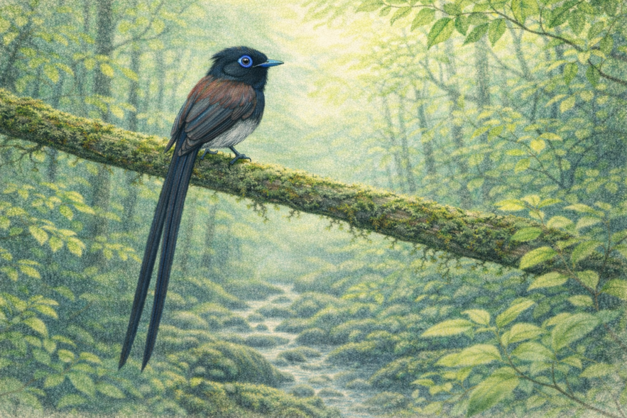 サンコウチョウの生息地